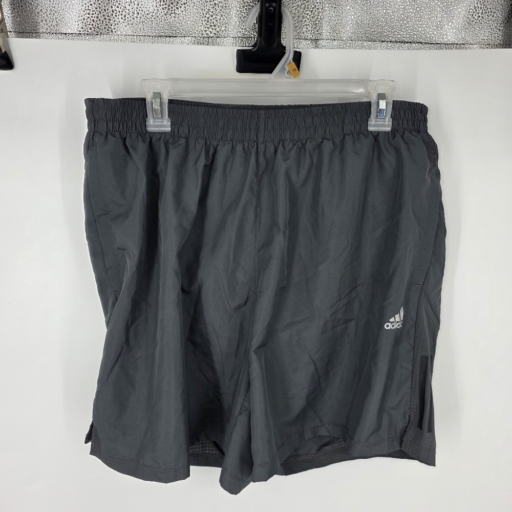 Adidas AEROREADY Grey Running Shorts Men’s XL Zipper Pocket